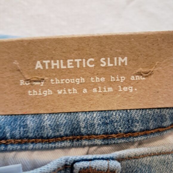 Madewell Jeans Mens 40x32 Athletic Slim Everyday Flex Light Wash Denim - Picture 6 of 16